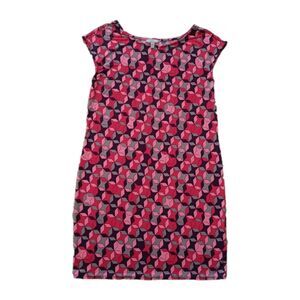 Banana Republic Womens Dress Large  Sleeveless Sheath Colorful Stretchy Fitted